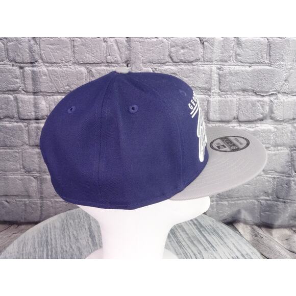 New Era Georgetown Hoyas NCAA Teamscript Snapback Hat Blue/Gray New - Picture 6 of 11